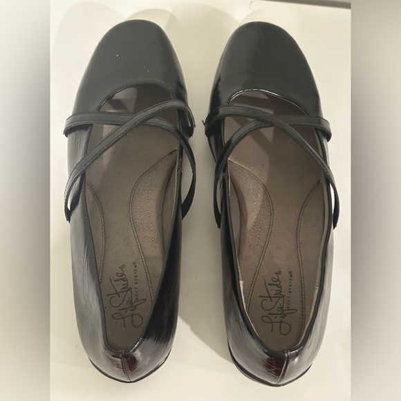 Life Stride Soft System Black Cushion Pattern Ballet Slip On’ Flats Sz. 11 M. - Picture 7 of 11